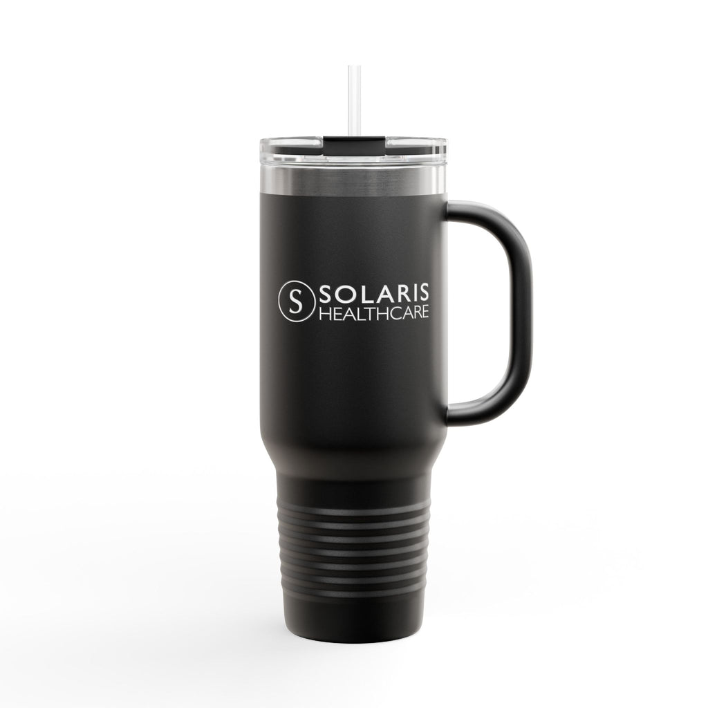 40oz Insulated Stainless Steel Tumbler with Straw & Handle