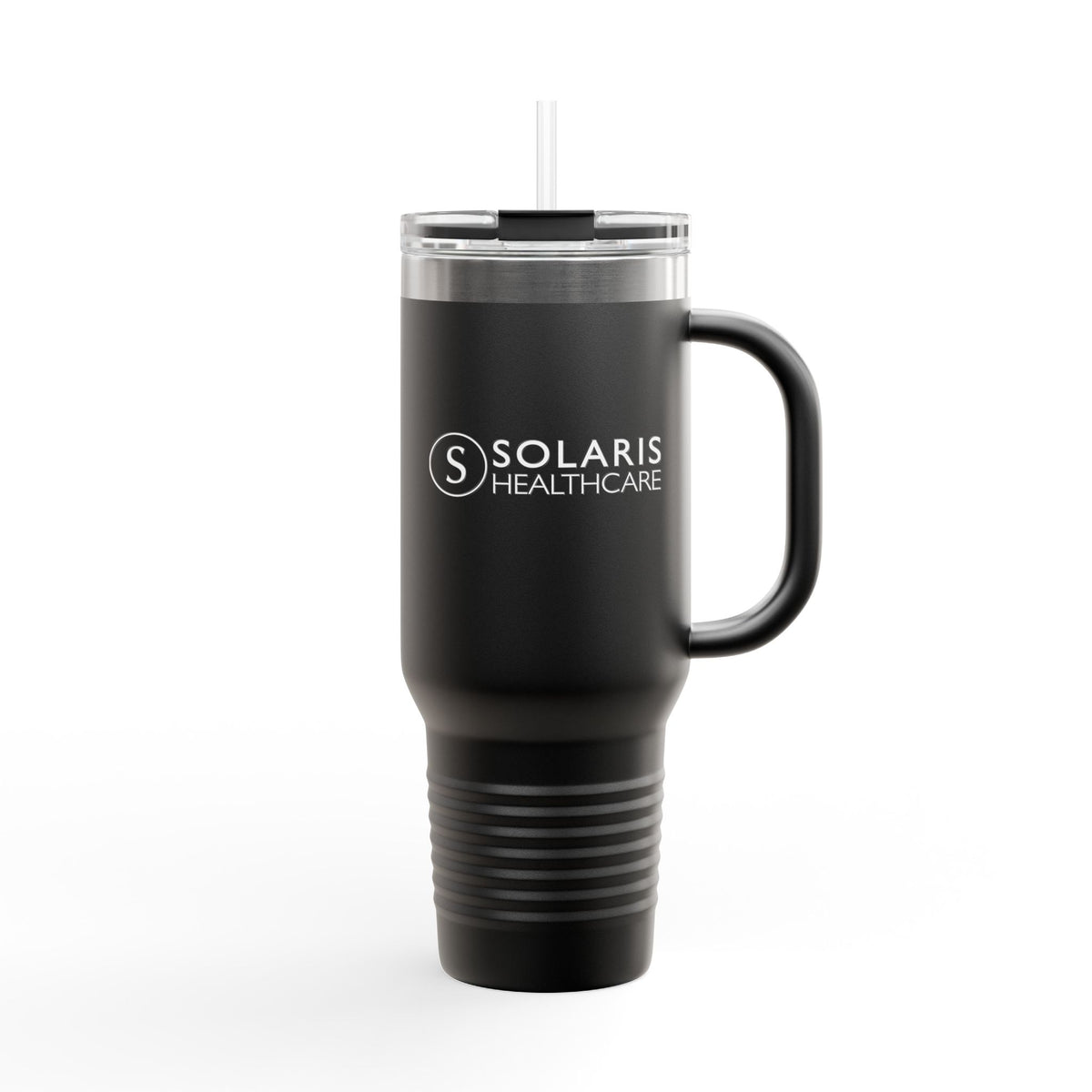 40oz Insulated Stainless Steel Tumbler with Straw & Handle
