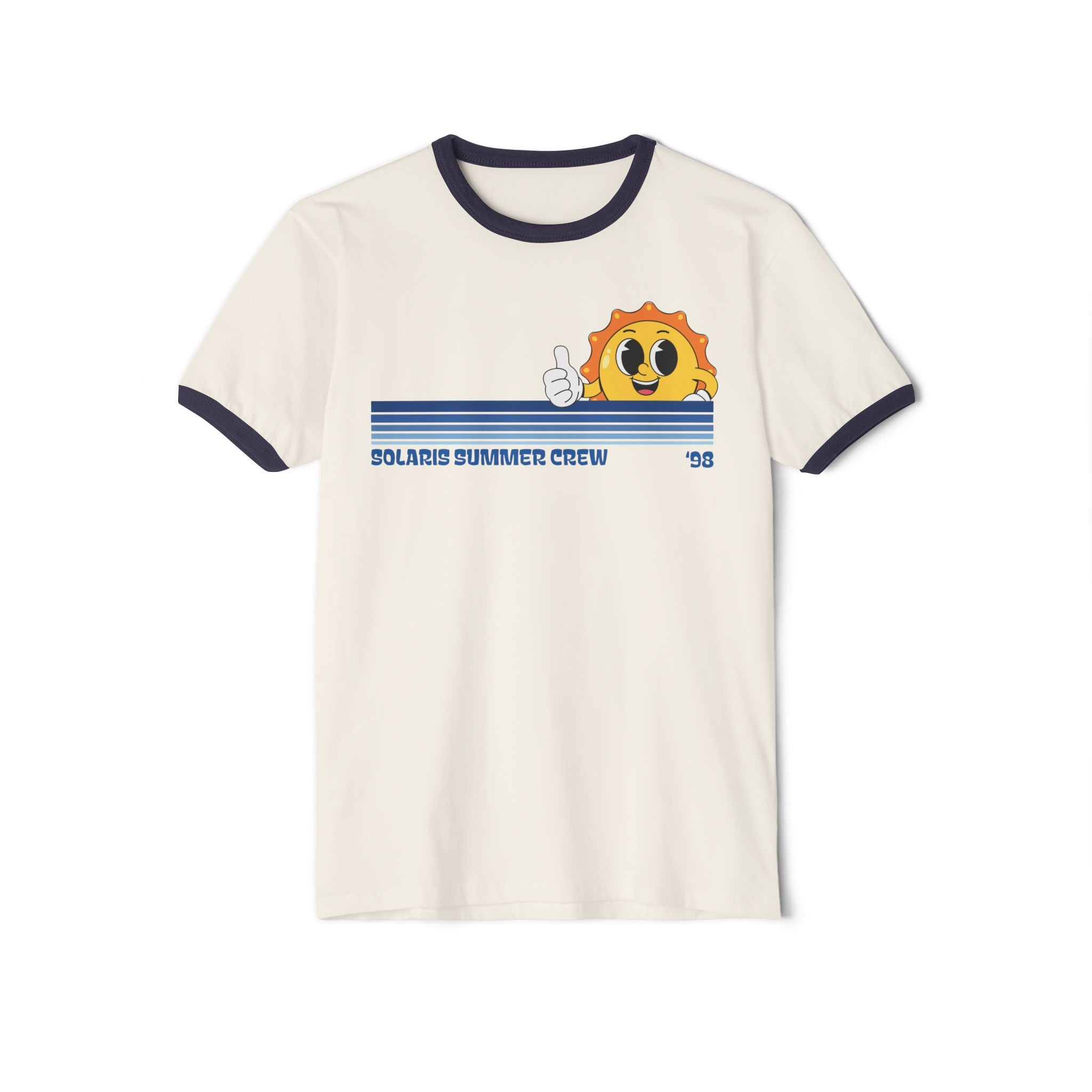 Sunny Summer Crew Ringer Tee