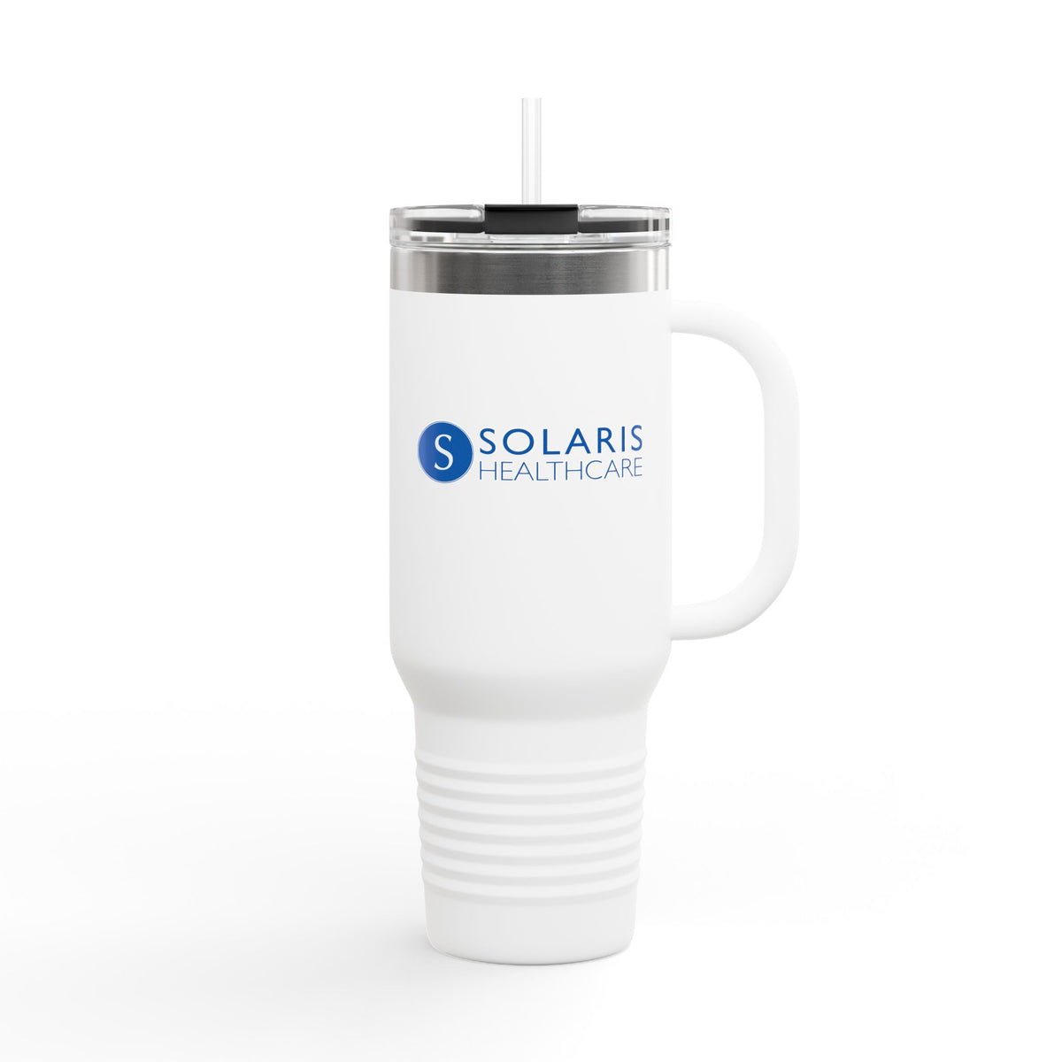 40oz Insulated Stainless Steel Tumbler with Straw & Handle