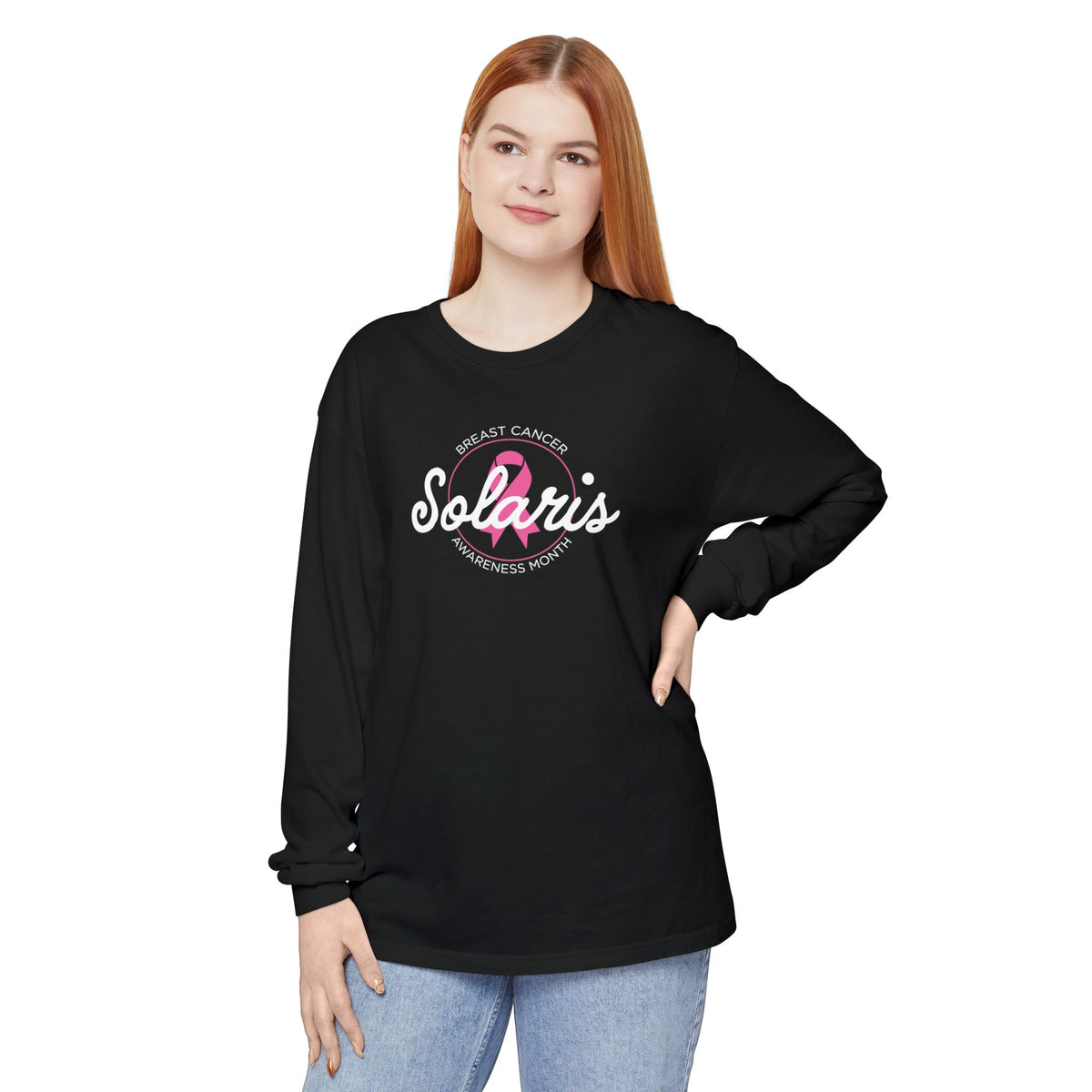 Solaris 2026 Breast Cancer Awareness Month Long Sleeve Tee