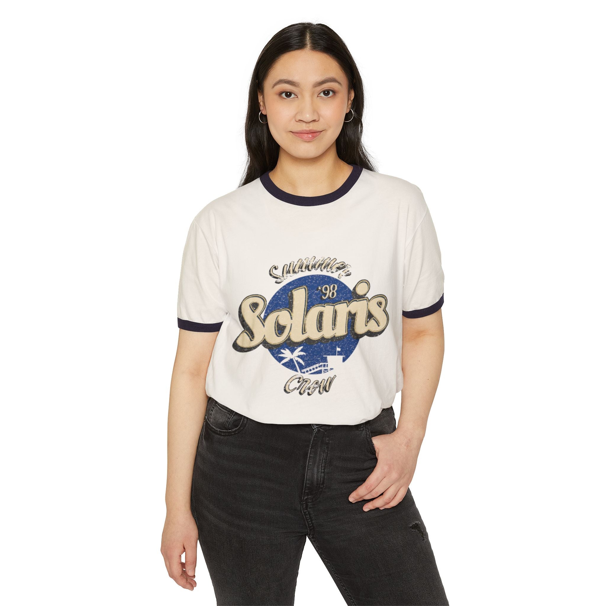 Vintage Summer Crew Ringer Tee