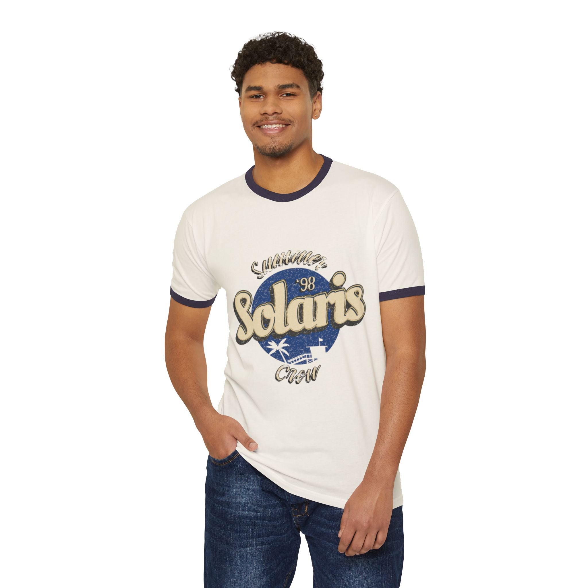 Vintage Summer Crew Ringer Tee