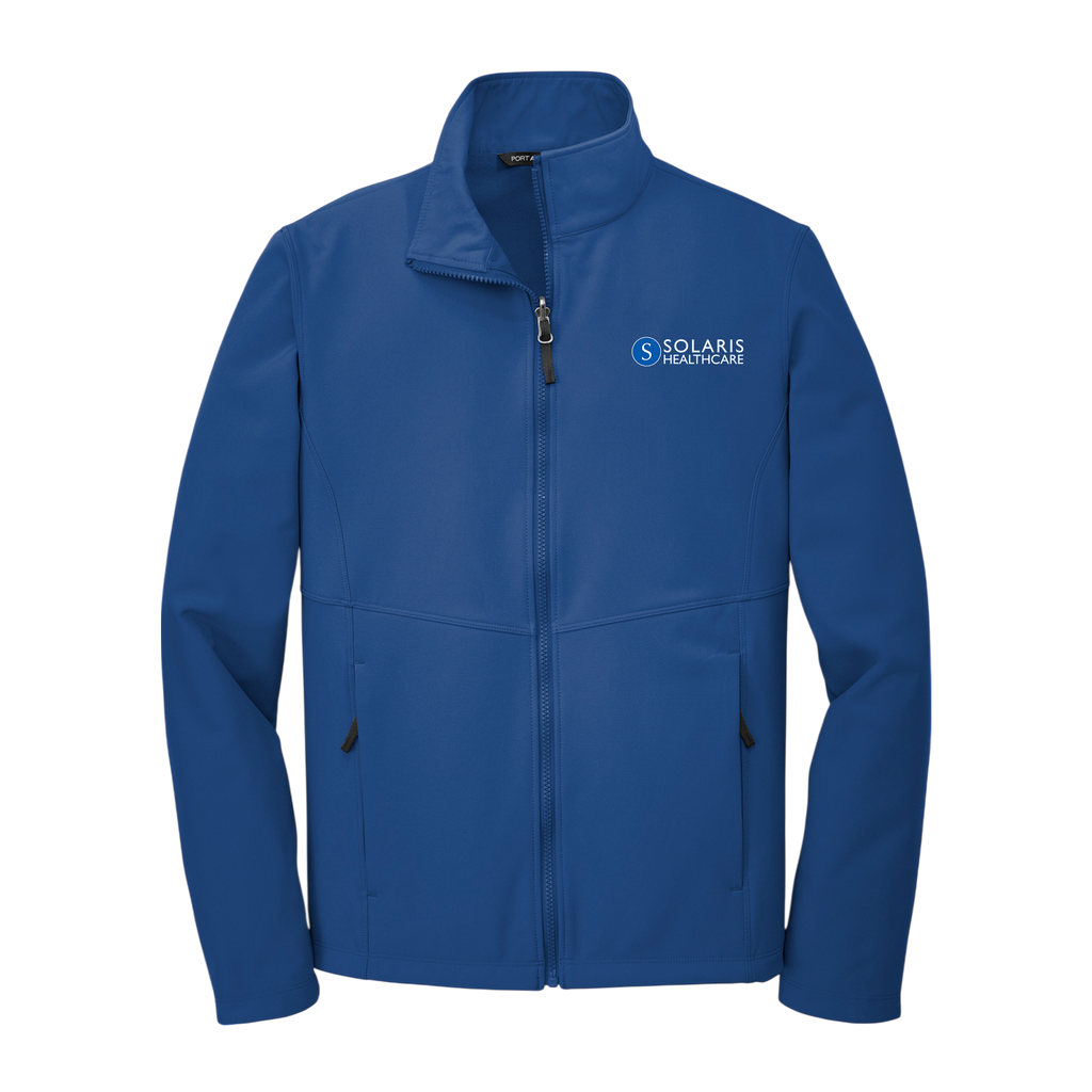 Embroidered Soft Shell Jacket - Men's Lightweight Windbreaker with Solaris Logo