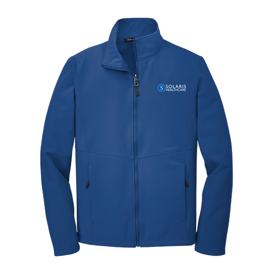 Embroidered Soft Shell Jacket - Men's Lightweight Windbreaker with Solaris Logo