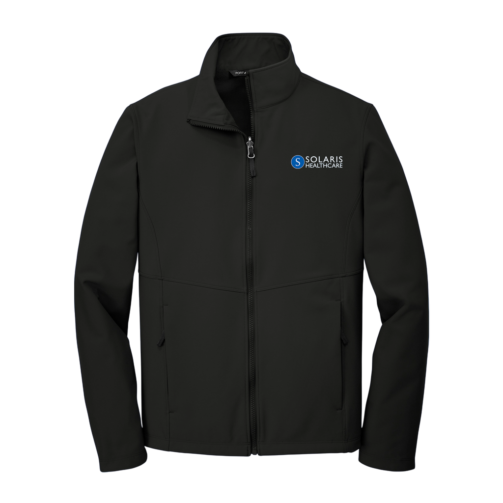 Embroidered Soft Shell Jacket - Men's Lightweight Windbreaker with Solaris Logo