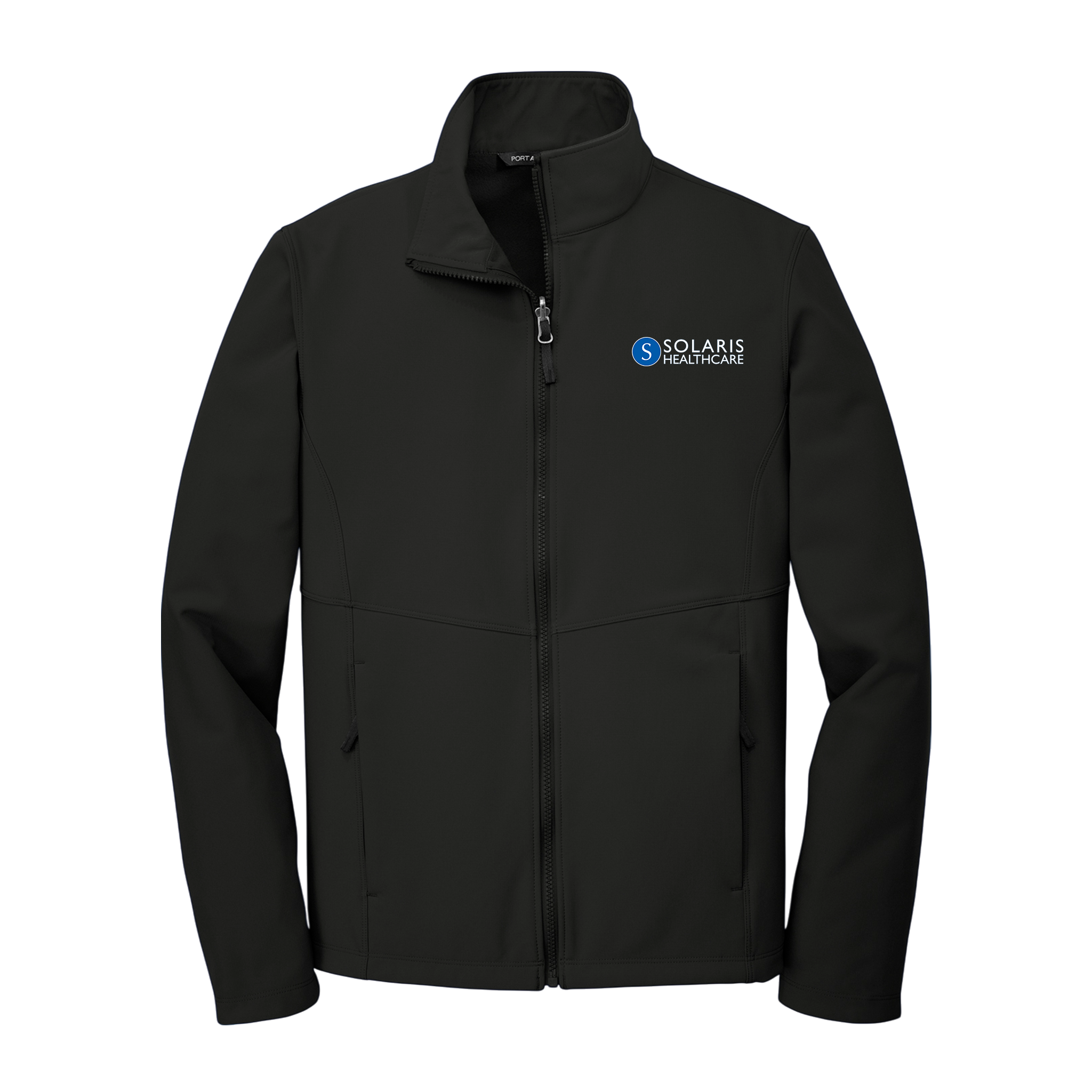 Embroidered Soft Shell Jacket - Men's Lightweight Windbreaker with Solaris Logo