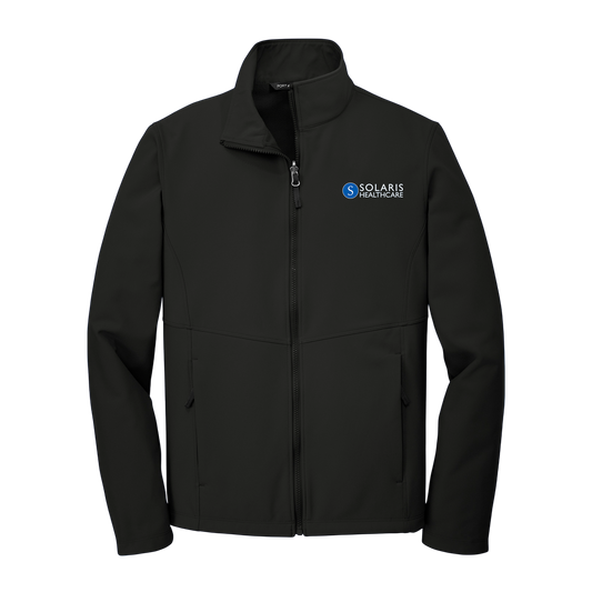 Embroidered Soft Shell Jacket - Men's Lightweight Windbreaker with Solaris Logo